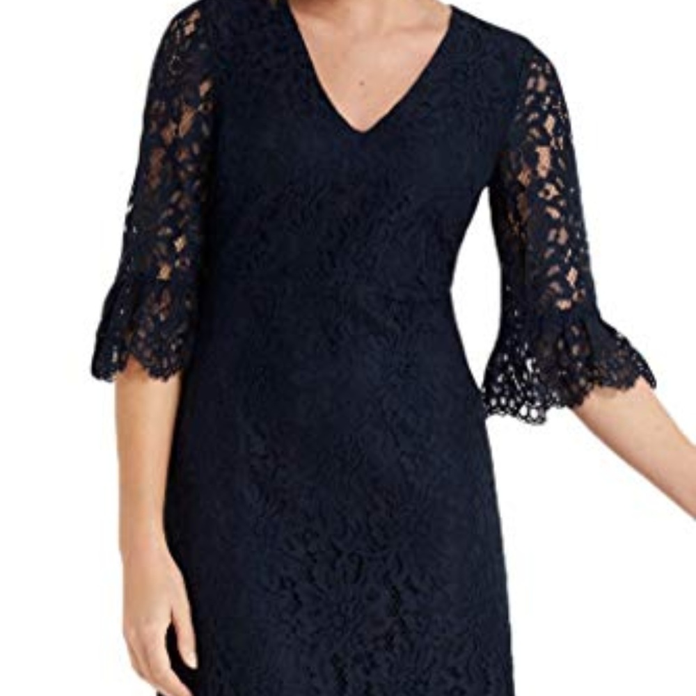 Draper James Navy Lace Dress 🌸Host Pick🌼 Size 12 Like New